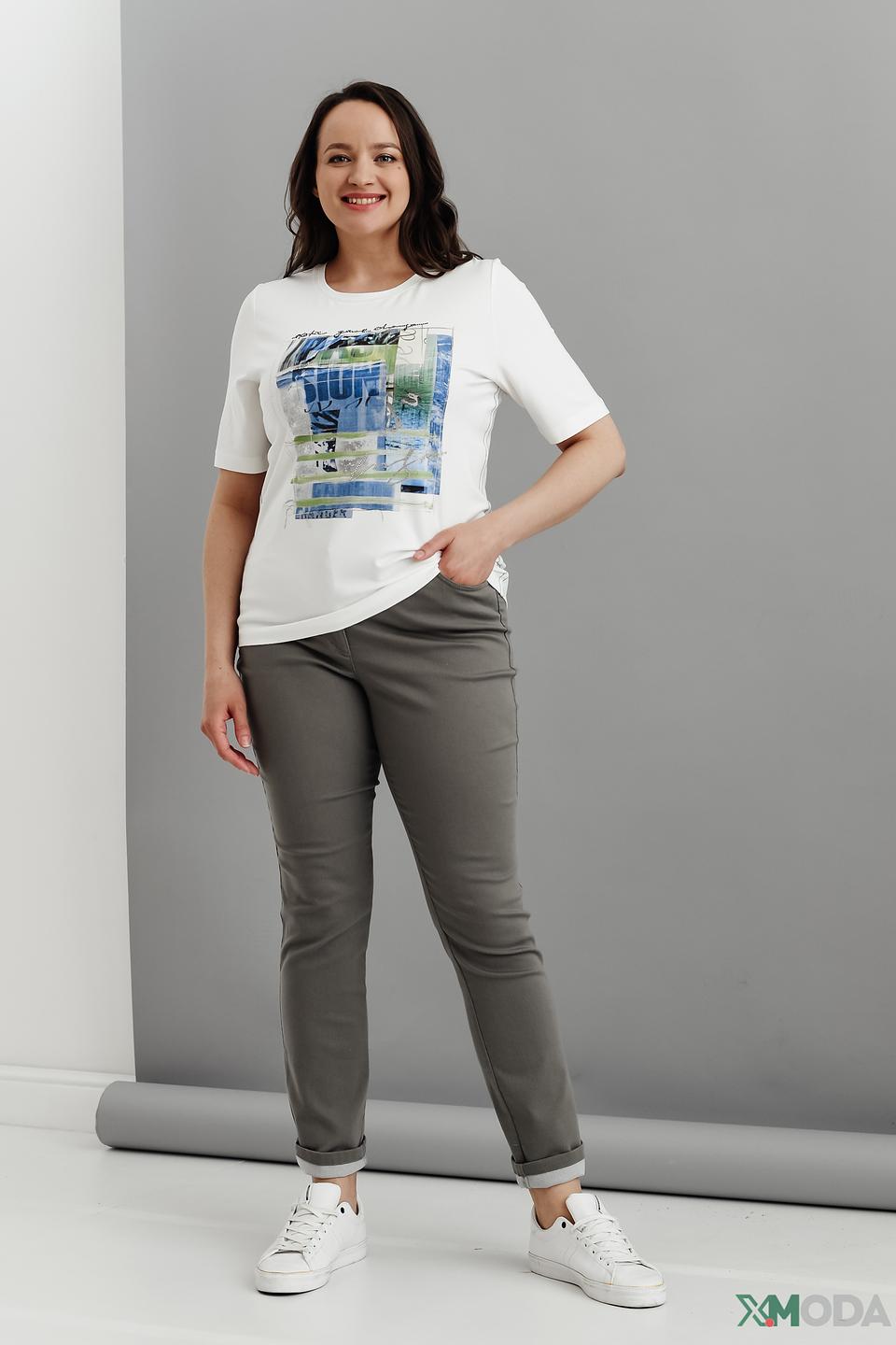 Футболка Rabe collection с принтом белый