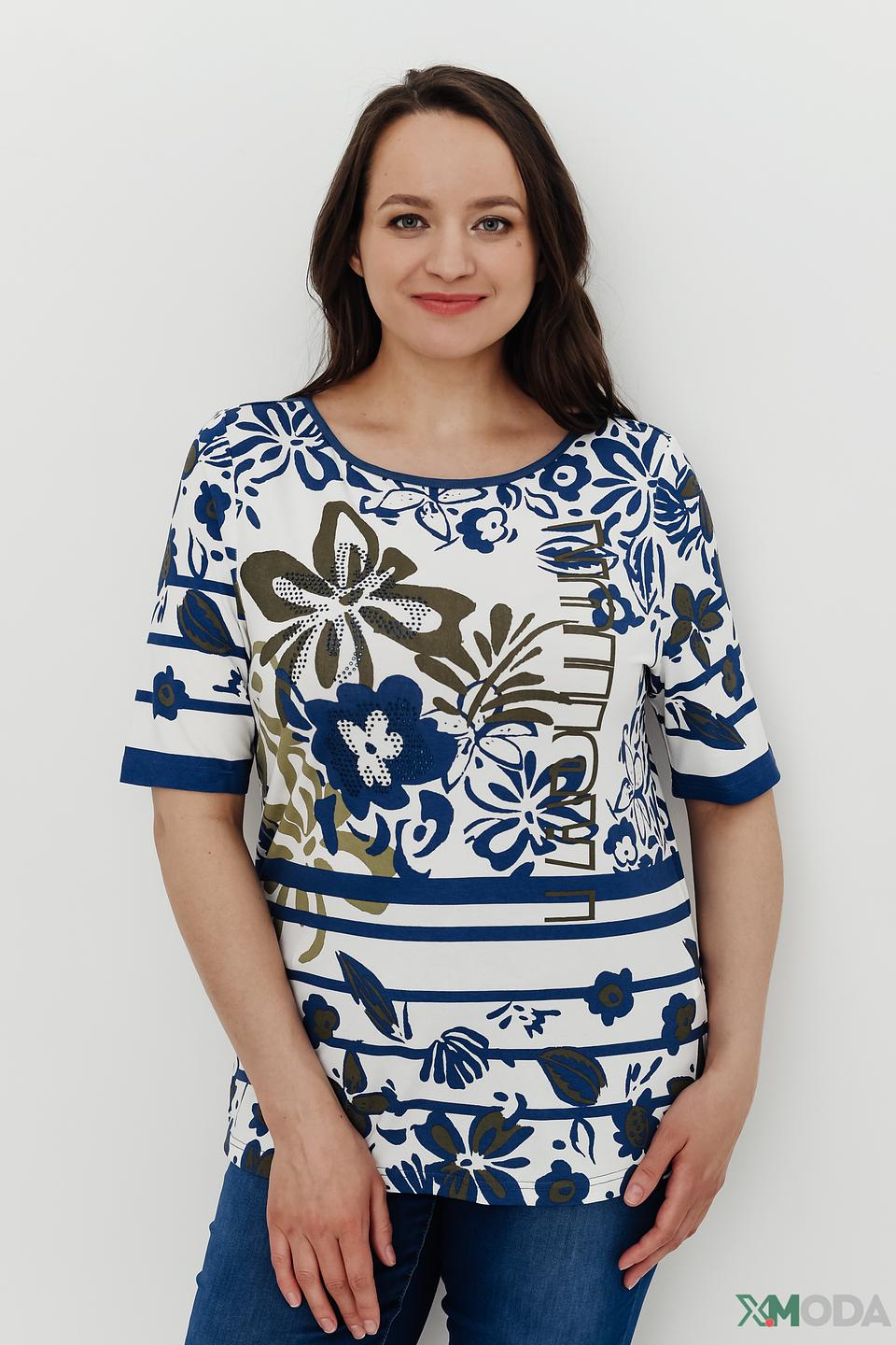 Блуза Lebek с цветочным принтом