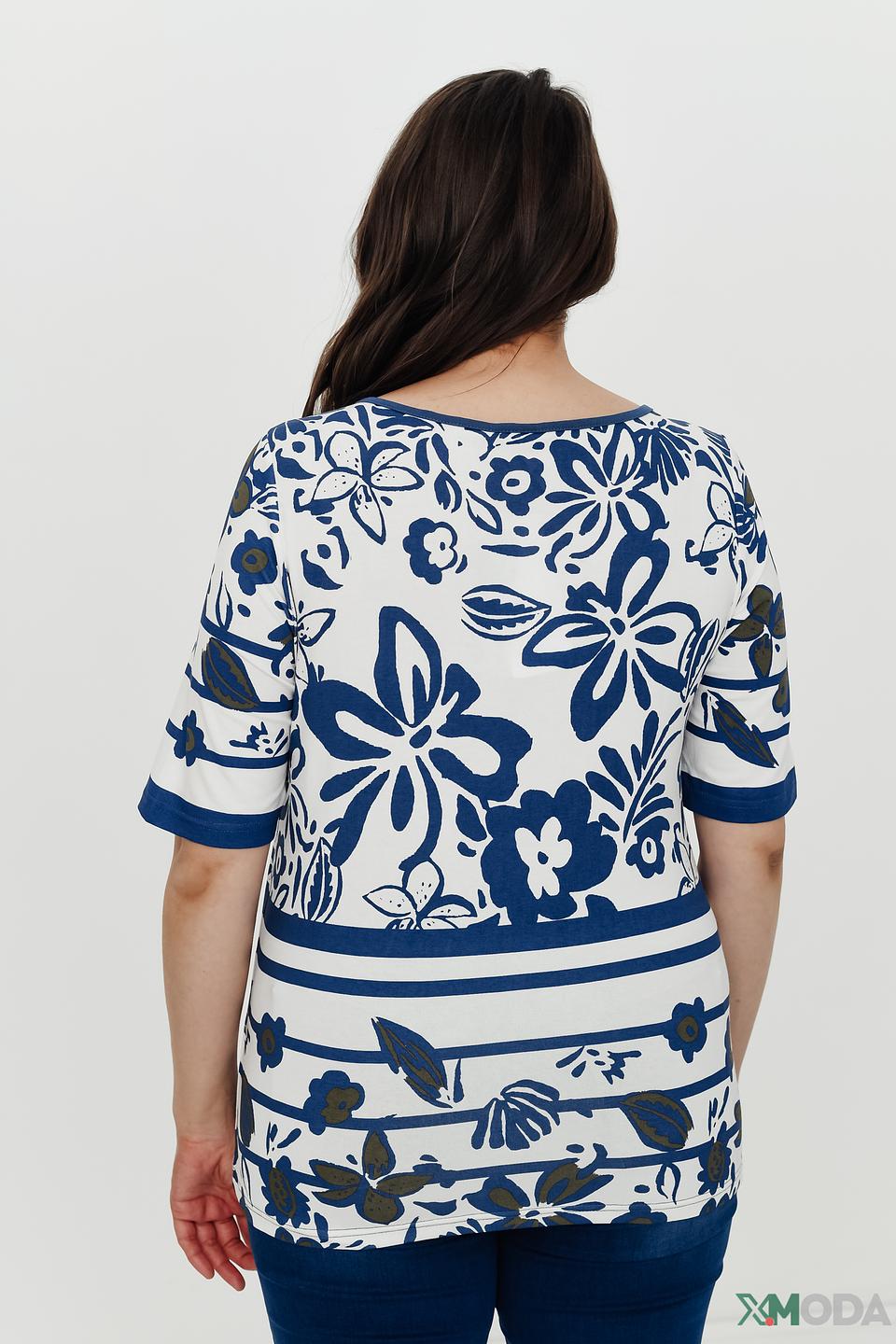 Блуза Lebek с цветочным принтом