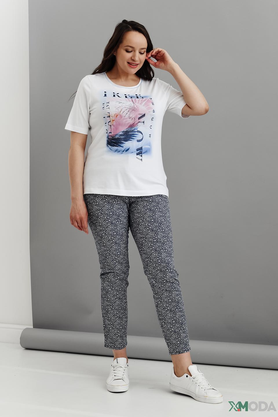 Футболка Rabe collection с принтом белая