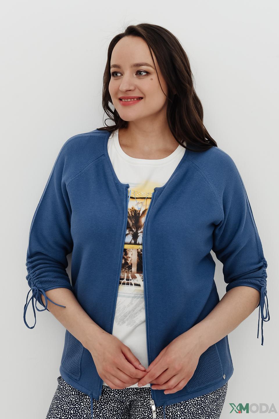 Жакет Rabe collection синий с завязками