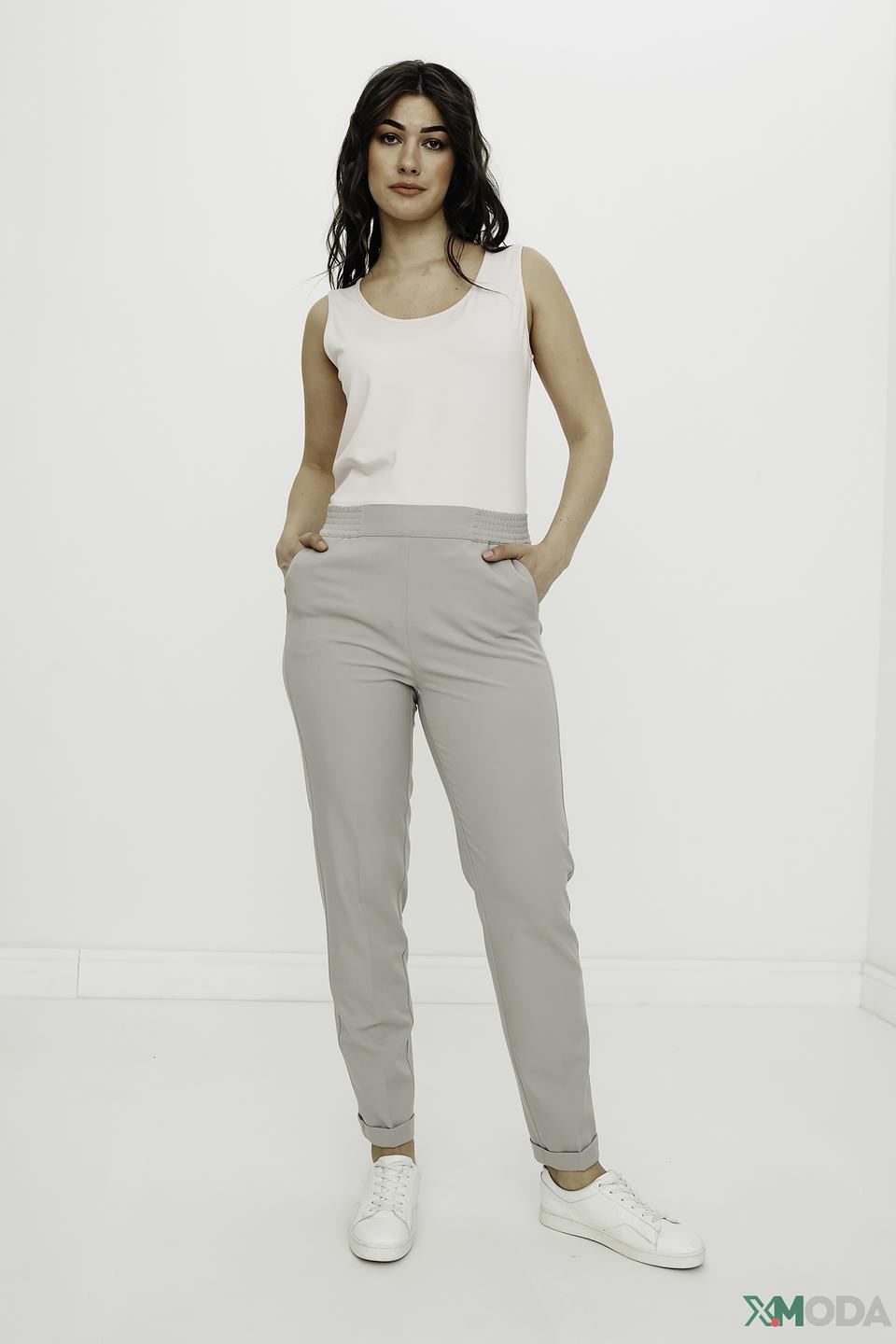 Брюки Eugen Klein серые с манжетами