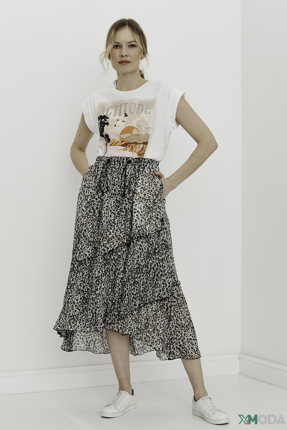 Футболка Twin Set с принтом "Attitude"