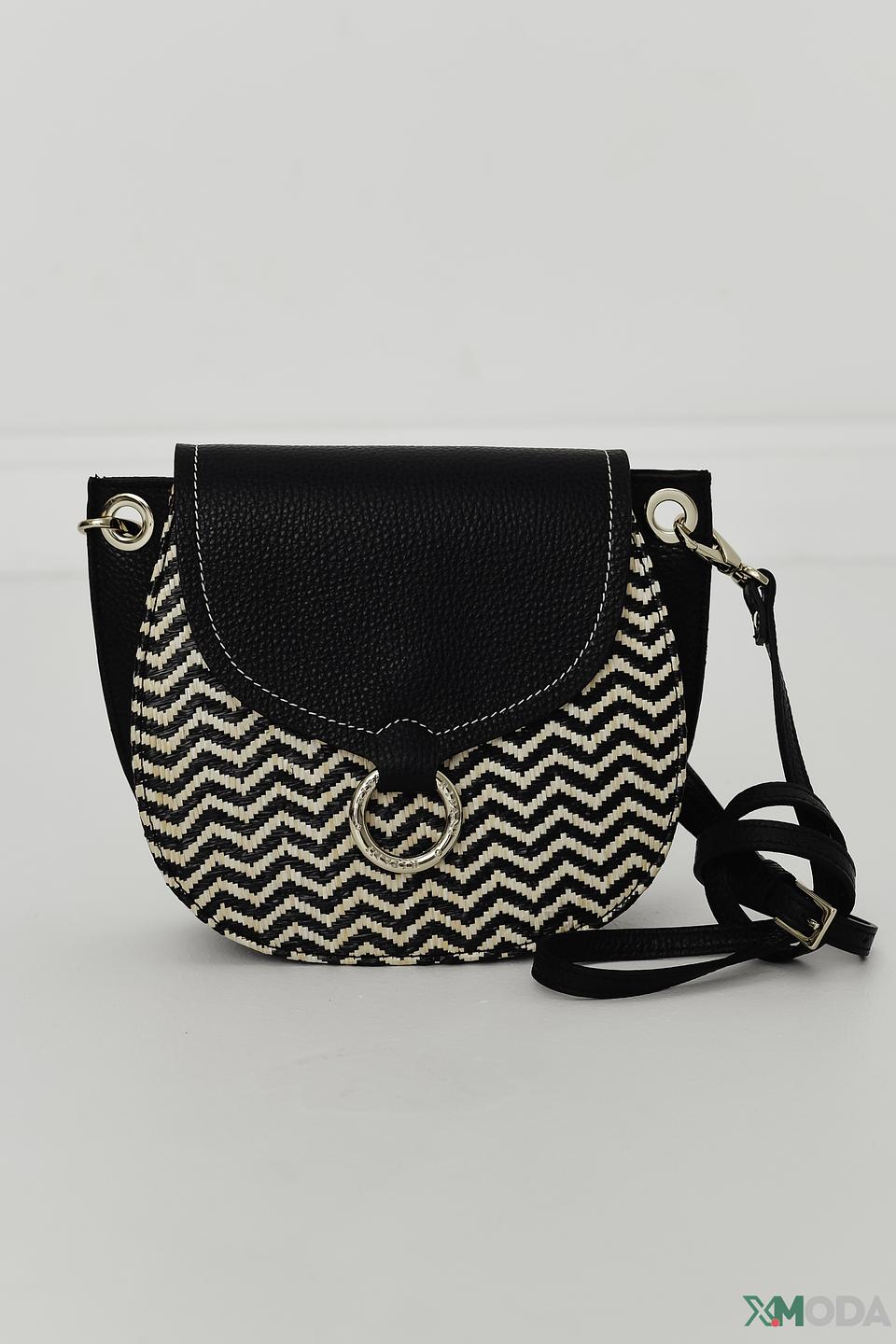 Сумка Ripani женская чёрно-бежевая