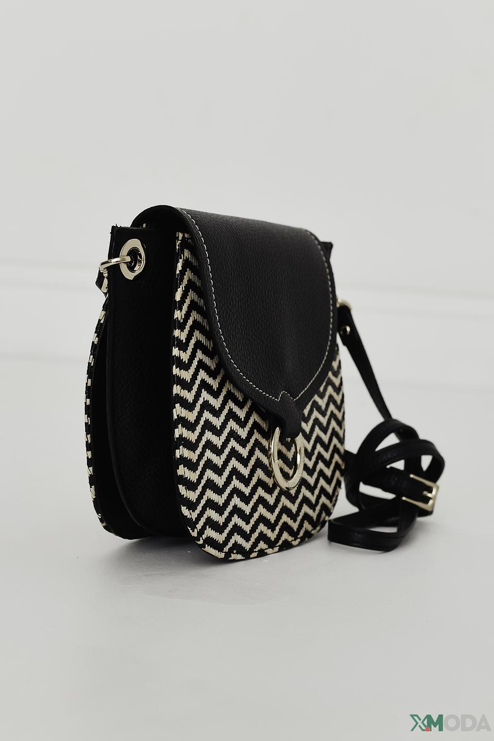 Сумка Ripani женская чёрно-бежевая