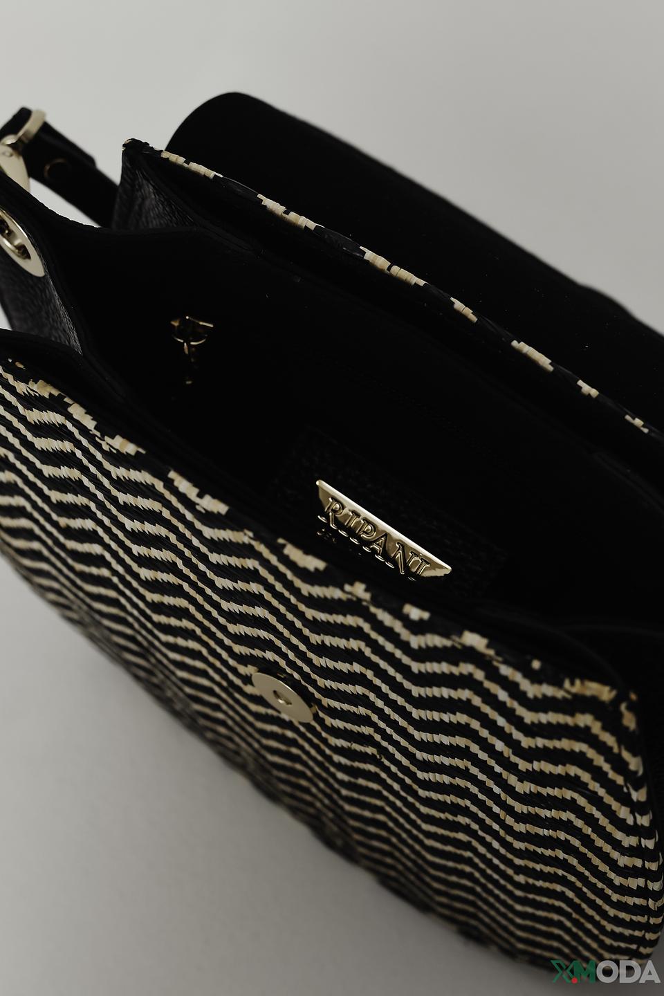 Сумка Ripani женская чёрно-бежевая