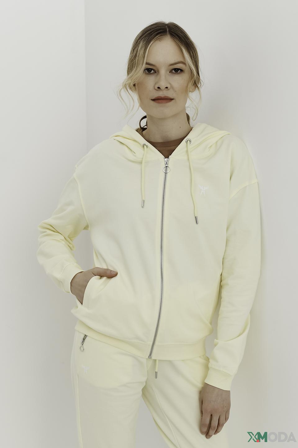 Жакет Angels с капюшоном бледно-жёлтый