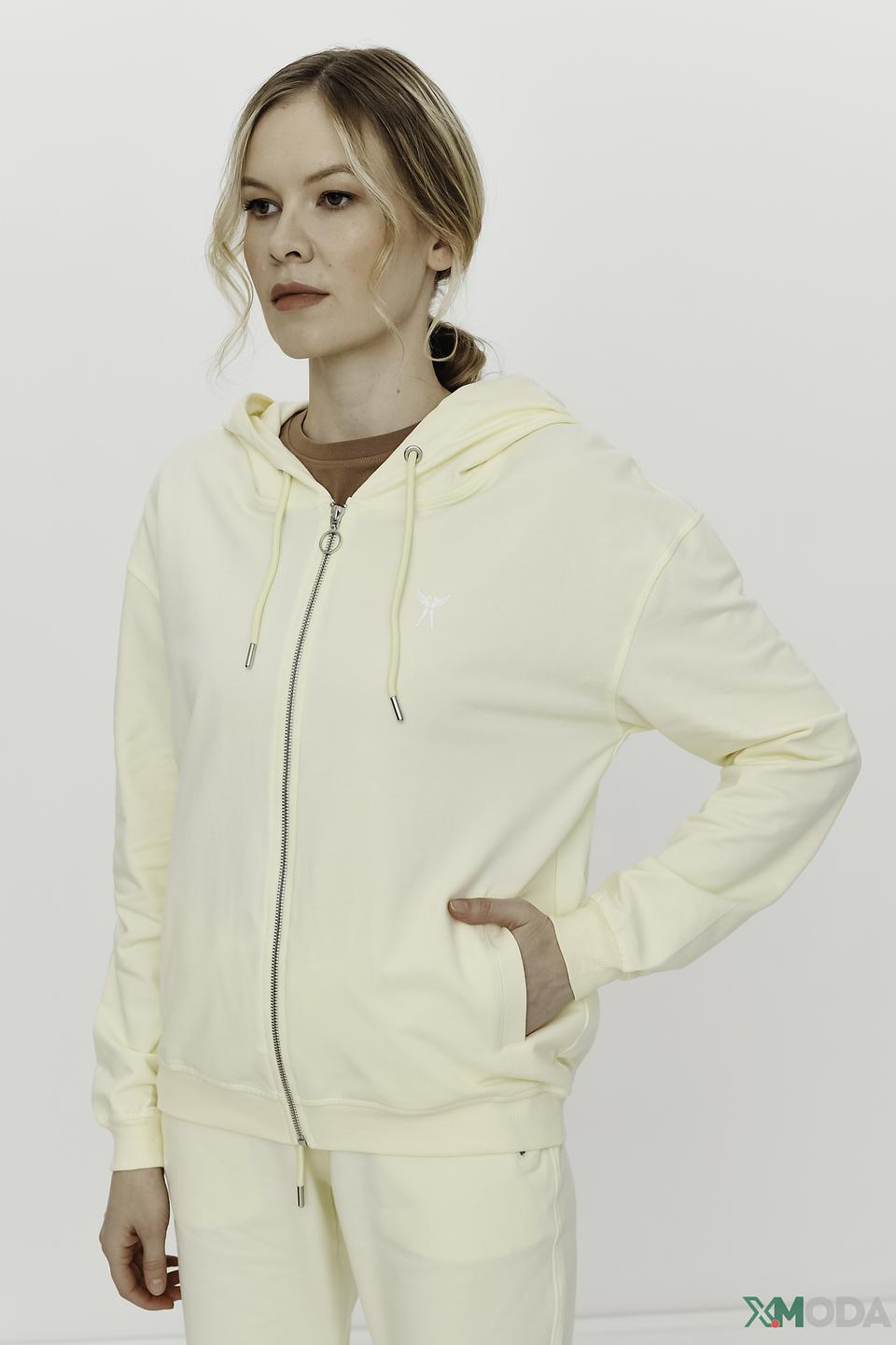 Жакет Angels с капюшоном бледно-жёлтый