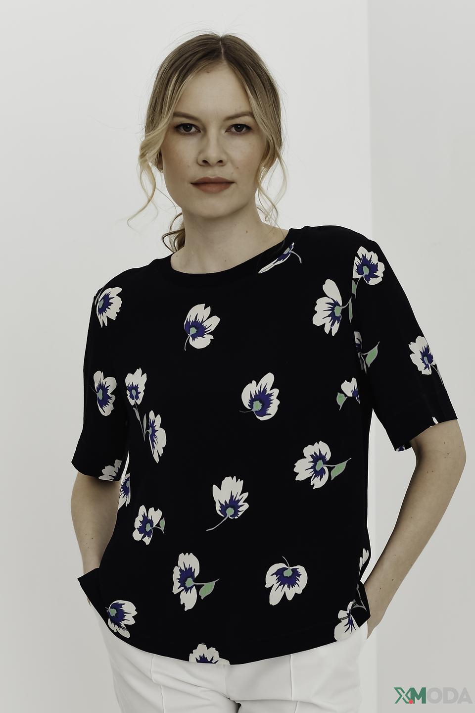 Блуза Oui с цветочным принтом