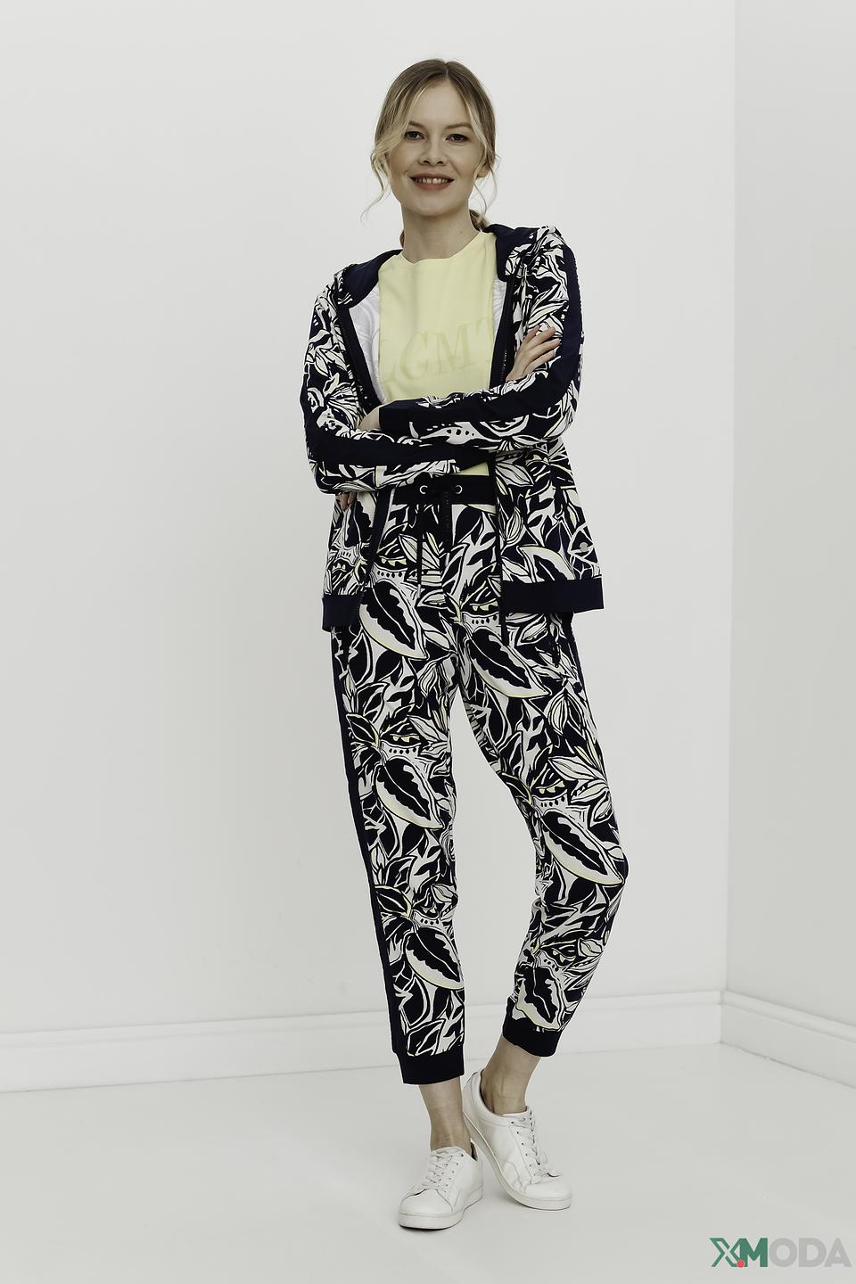 Брюки Lecomte с тропическим принтом