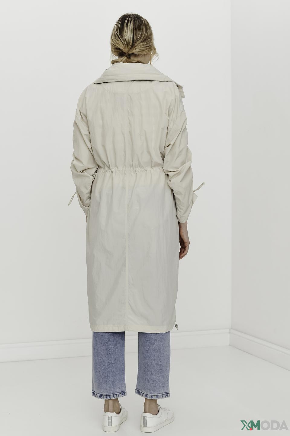 Плащ Tom Tailor бежевый с рукавами-фонариками