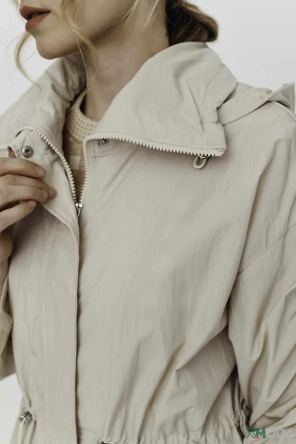 Плащ Tom Tailor бежевый с рукавами-фонариками