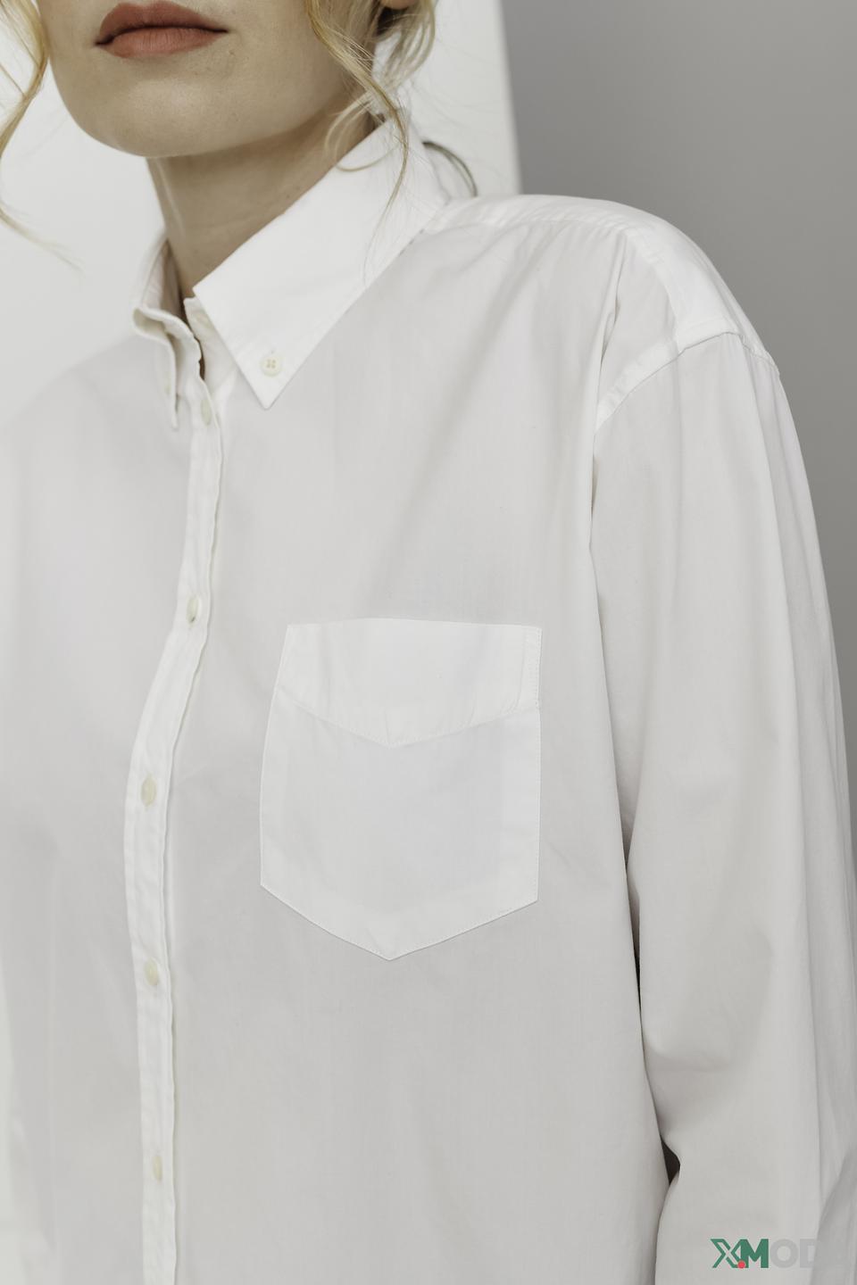 Рубашка Gant женская белая оверсайз