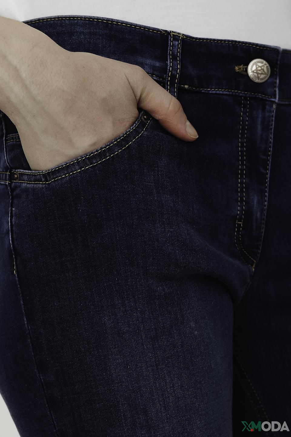 Джинсы Zerres с контрастной строчкой синие