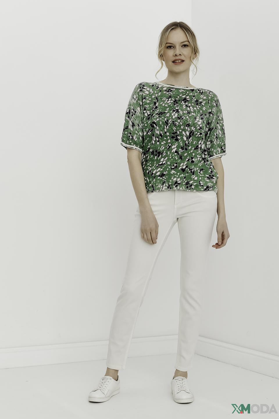 Джинсы Oui Slim Fit белые