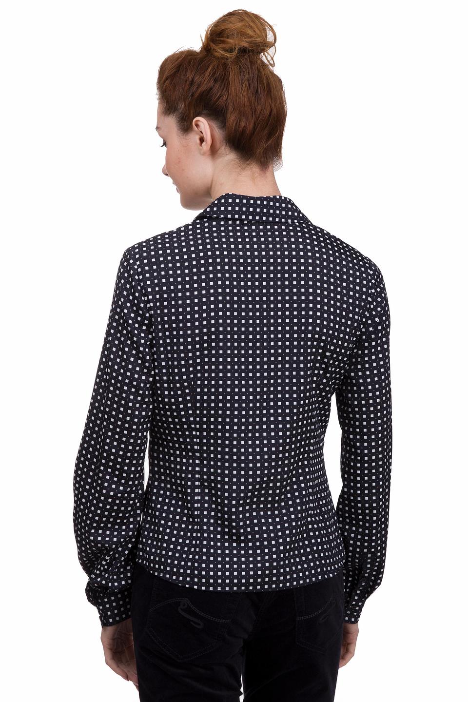 Блуза Pezzo в чёрно-белую клетку