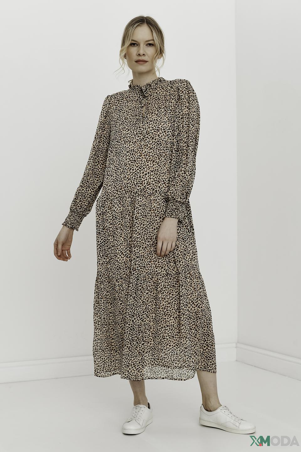 Платье Oui с леопардовым принтом