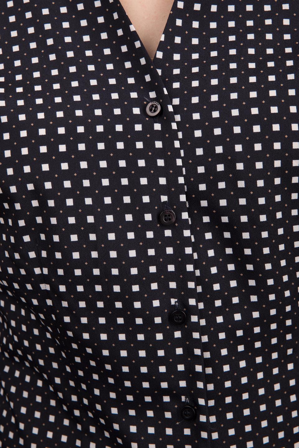 Блуза Pezzo в чёрно-белую клетку