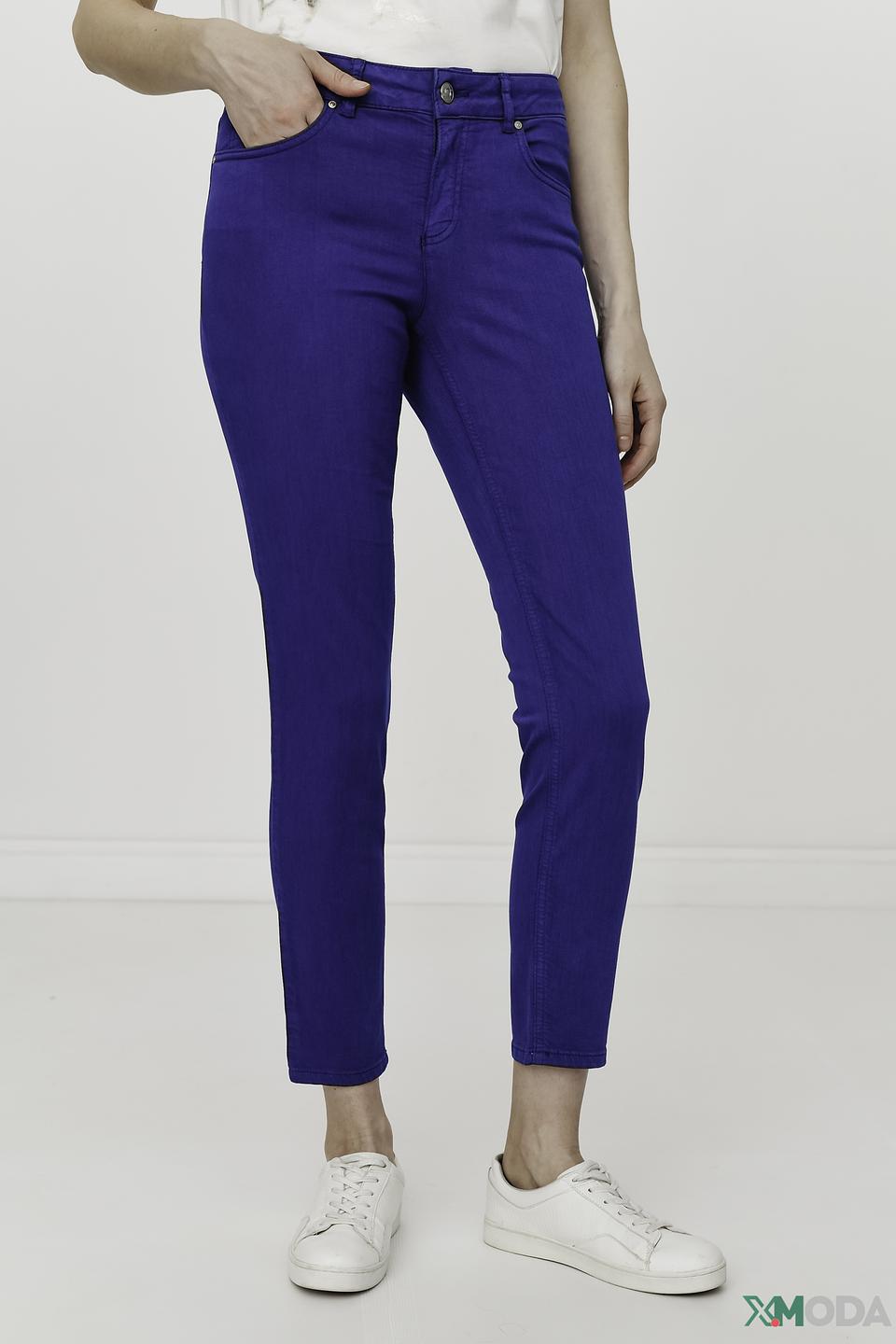 Брюки скинни Oui синие