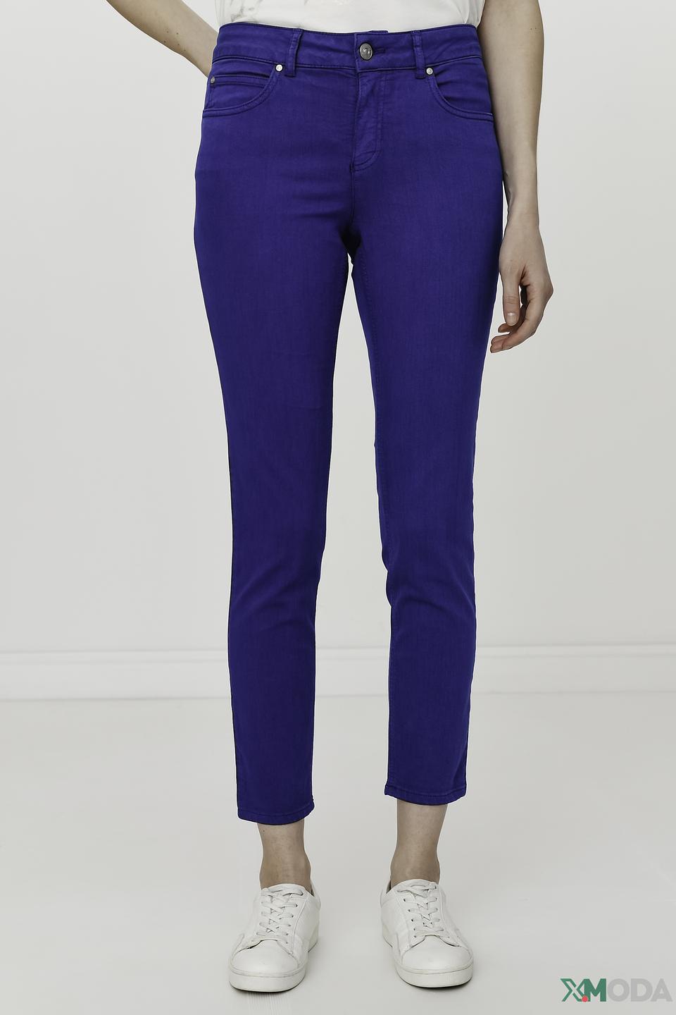 Брюки скинни Oui синие