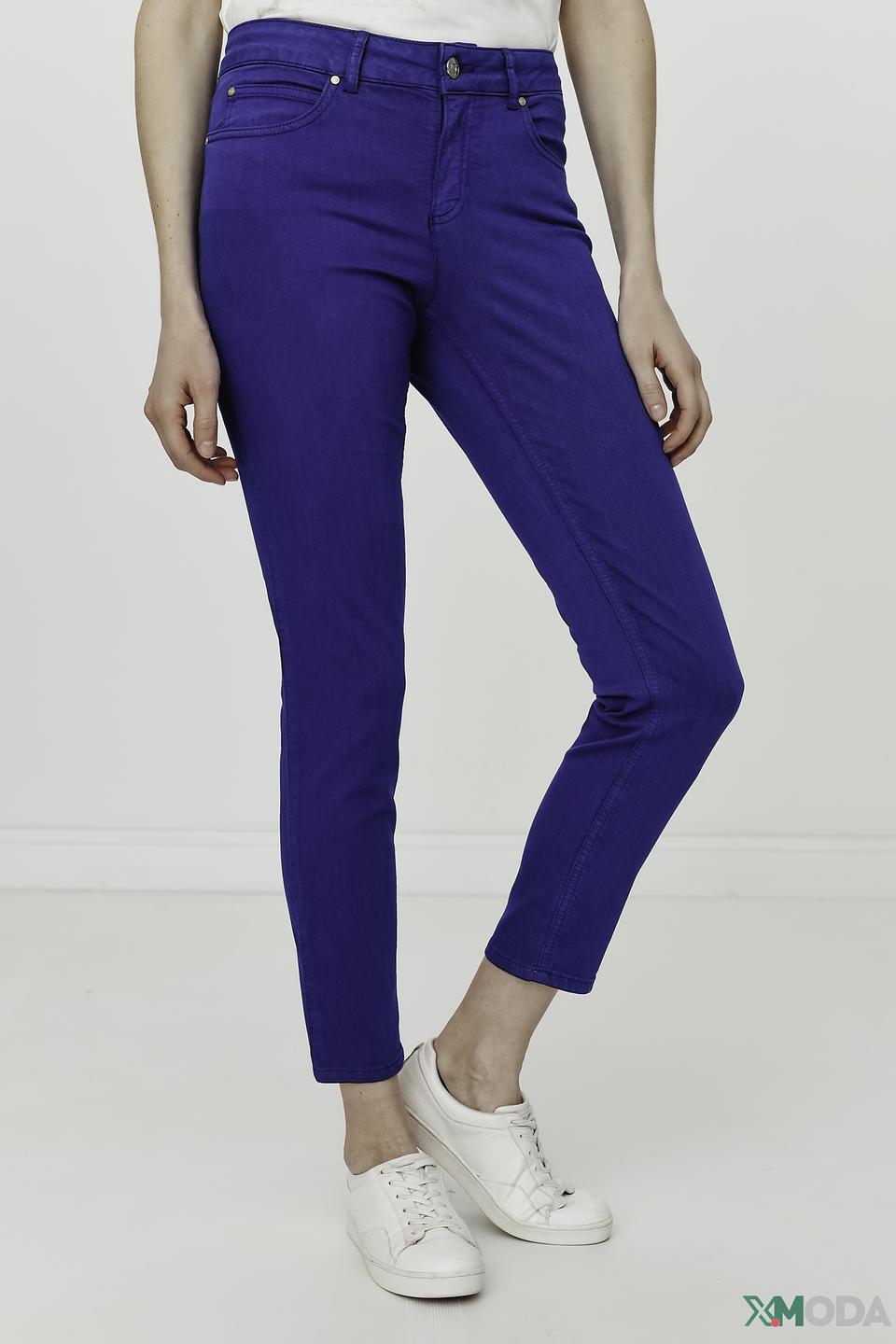 Брюки скинни Oui синие