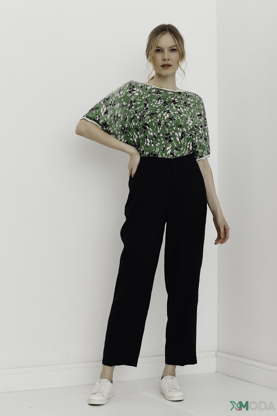 Брюки Oui чёрные прямые