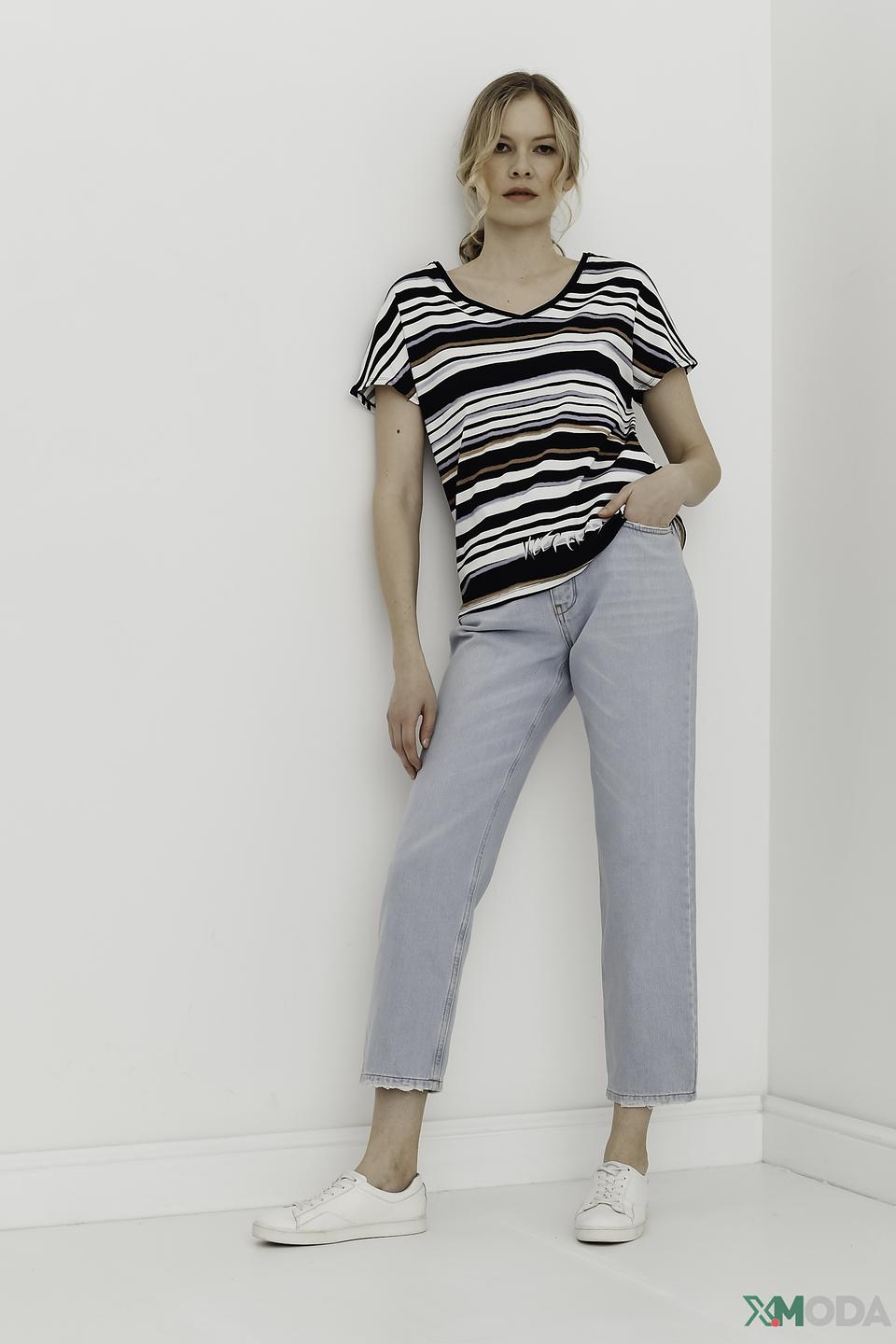 Пуловер Marc Cain в полоску