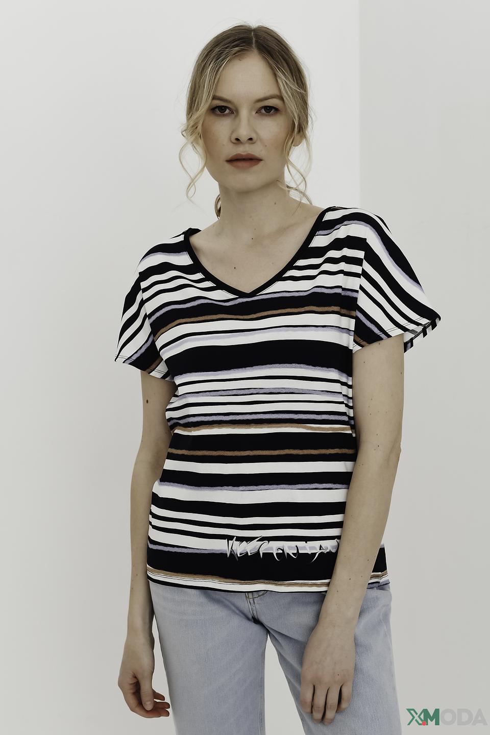 Пуловер Marc Cain в полоску