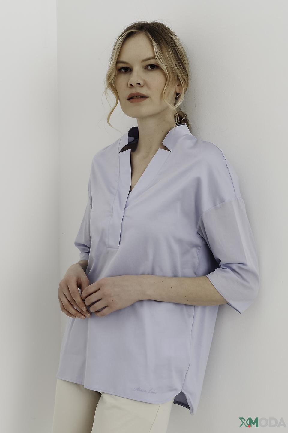 Блуза Marc Cain голубого цвета