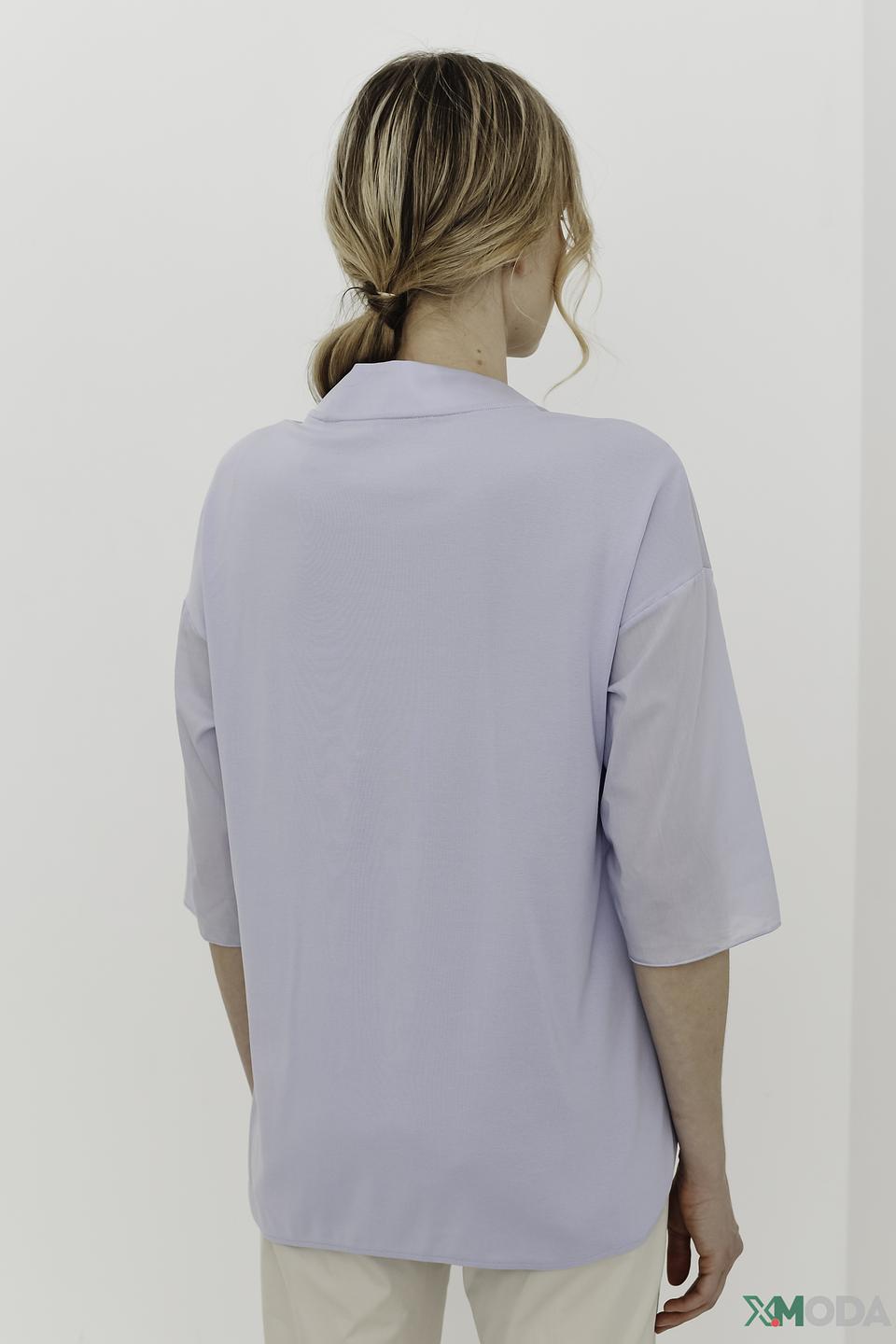 Блуза Marc Cain голубого цвета