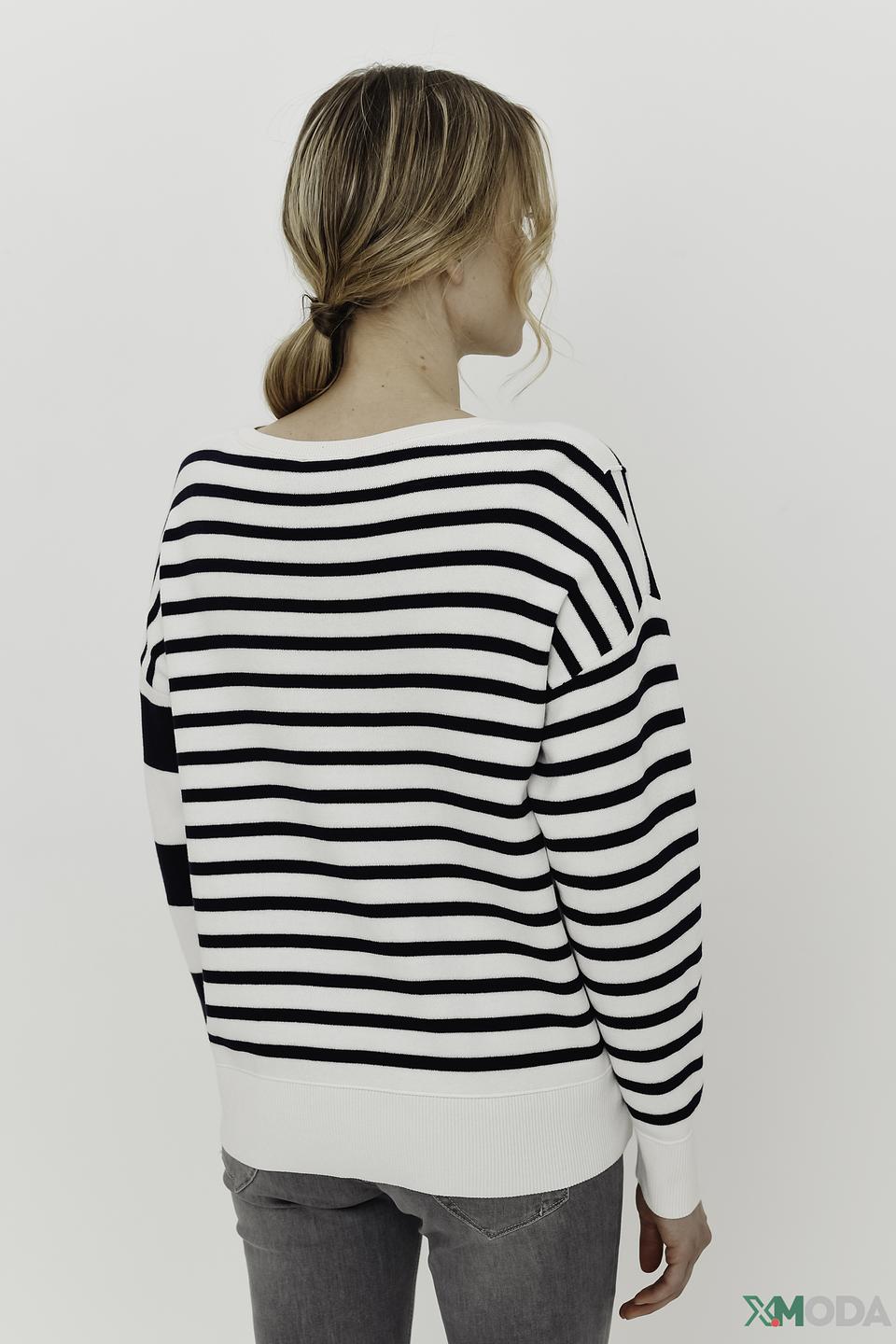 Пуловер Monari в полоску