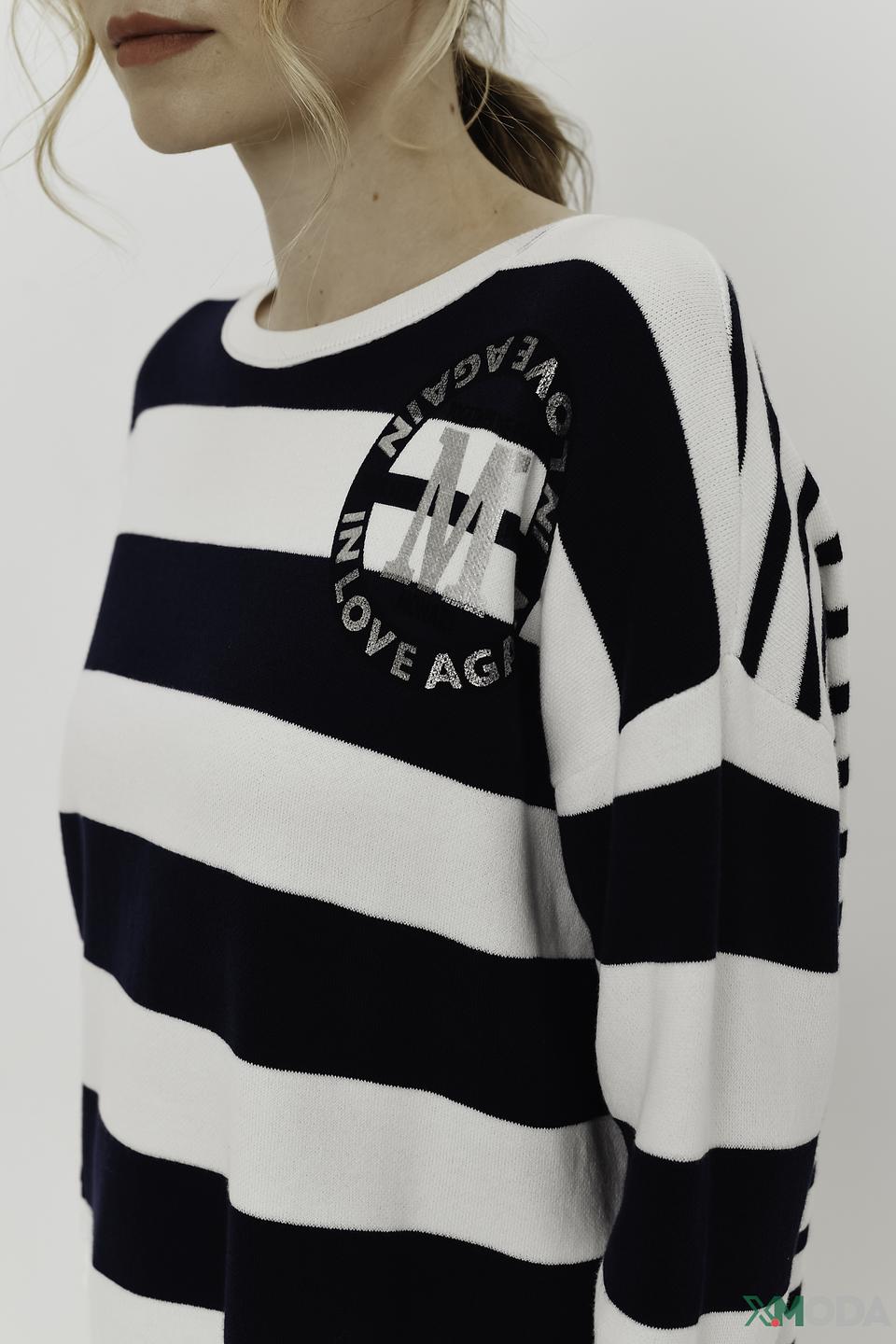 Пуловер Monari в полоску