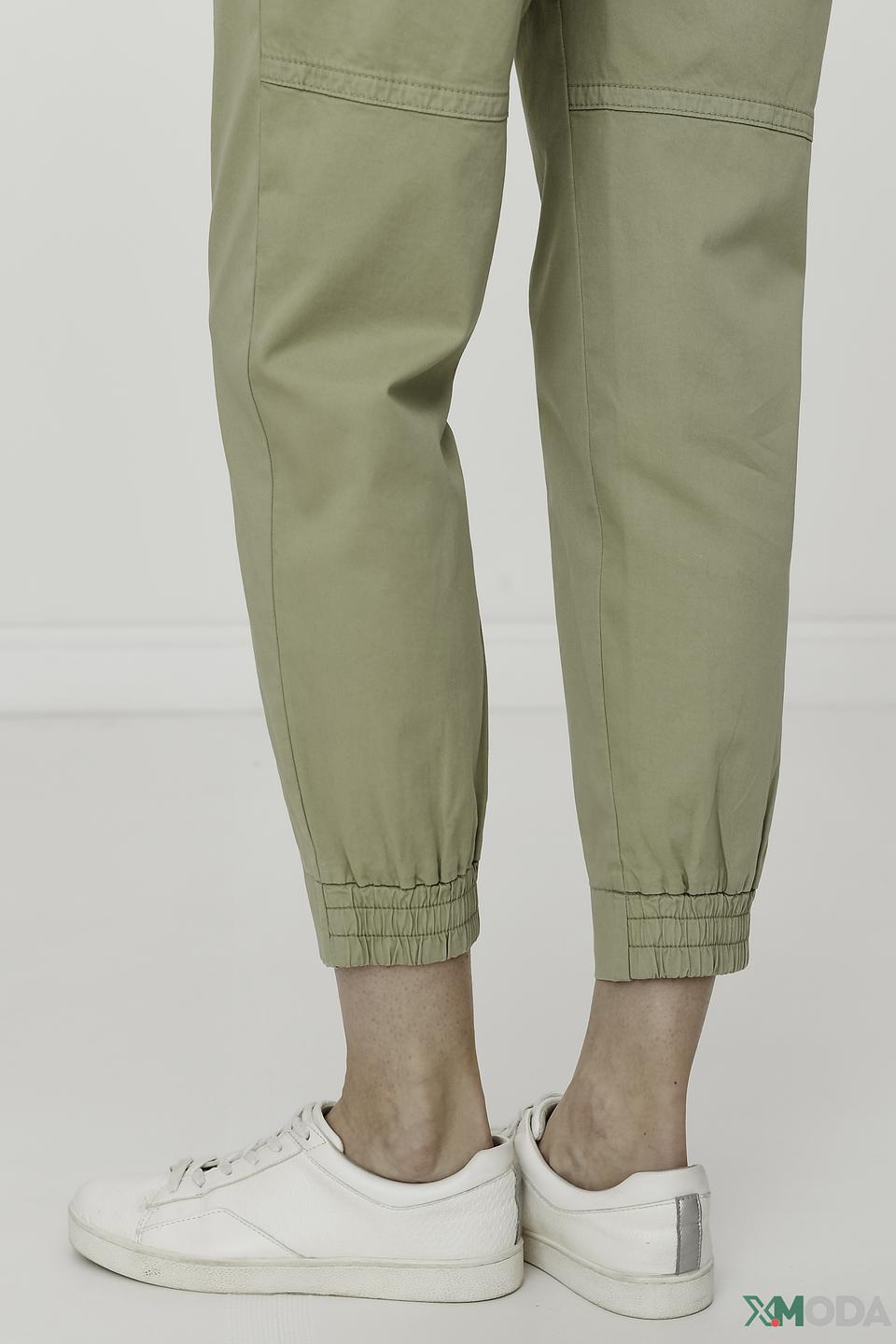 Брюки Marc Cain хаки с манжетами