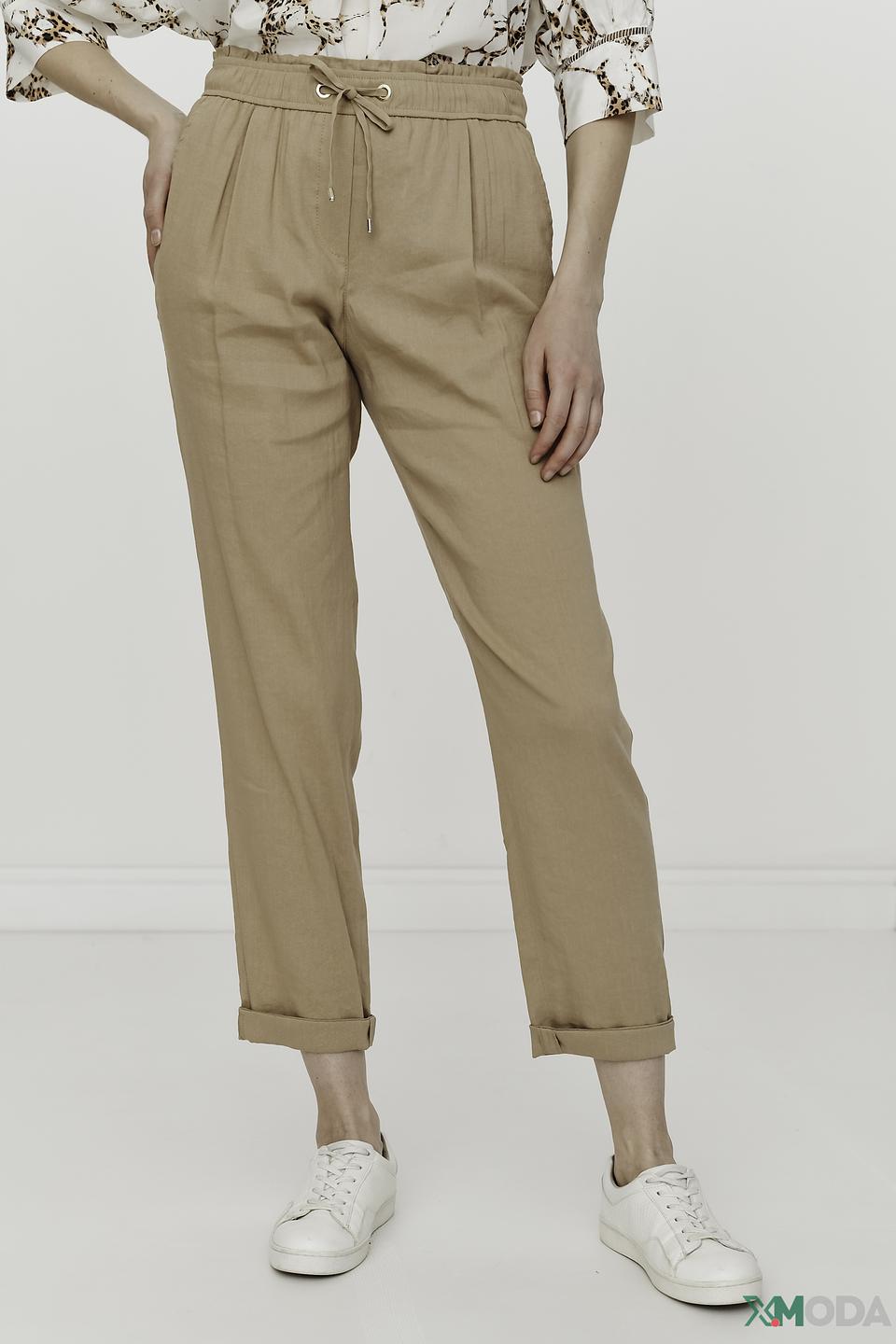 Брюки Marc Cain бежевые с завязками