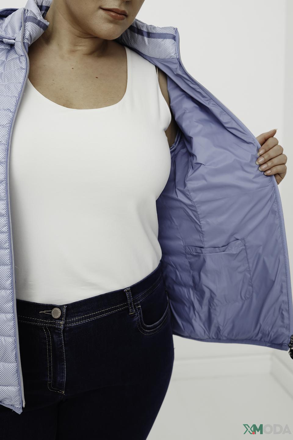 Куртка Lebek стеганая голубая