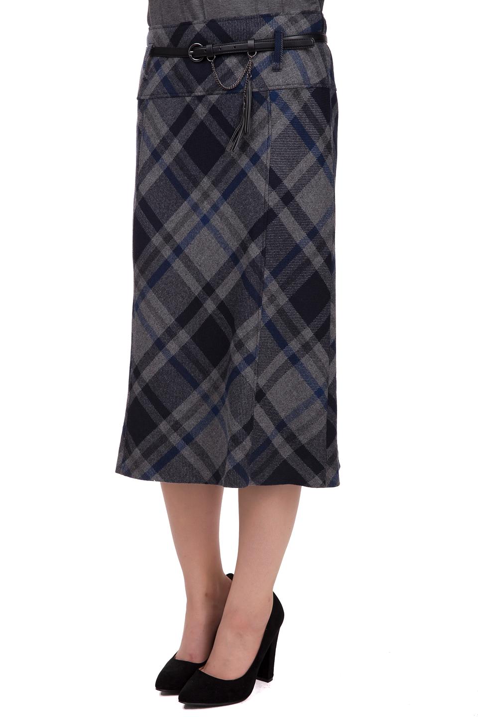 Юбка Gerry Weber в клетку с поясом