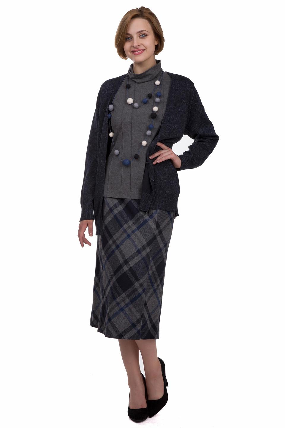 Юбка Gerry Weber в клетку с поясом