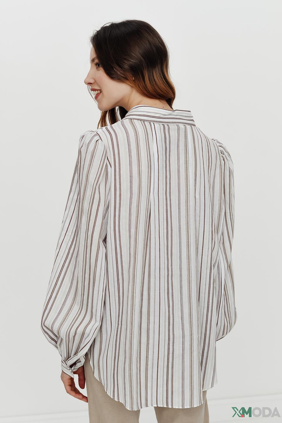 Рубашка Joop! в полоску с рукавами-фонариками