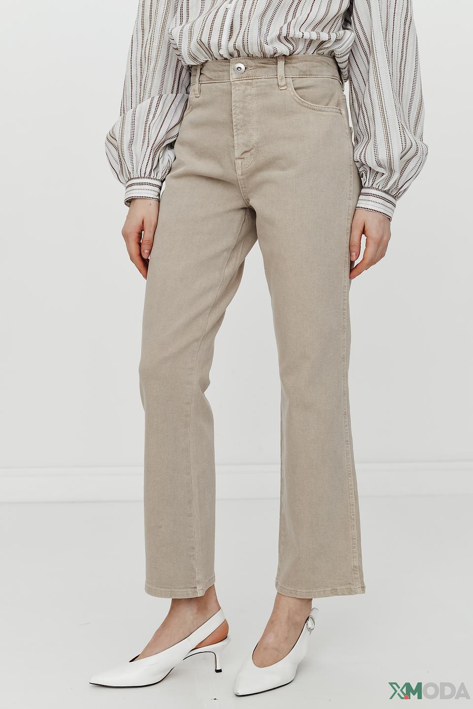 Джинсы Mos Mosh бежевые прямые