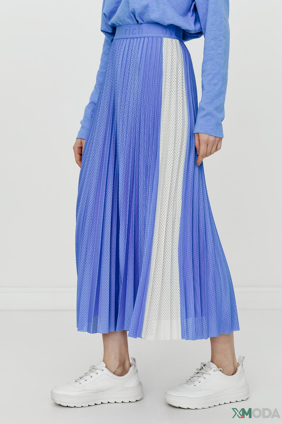 Юбка Rich and Royal плиссе голубой