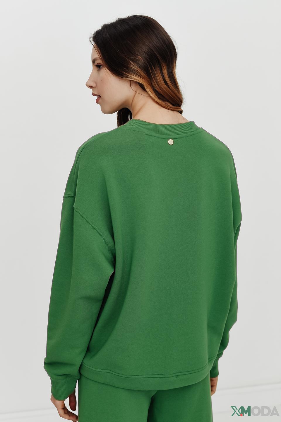 Толстовка Rich and Royal зелёная с надписью