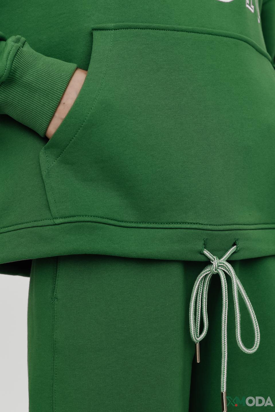 Толстовка Rich and Royal зелёная с надписью