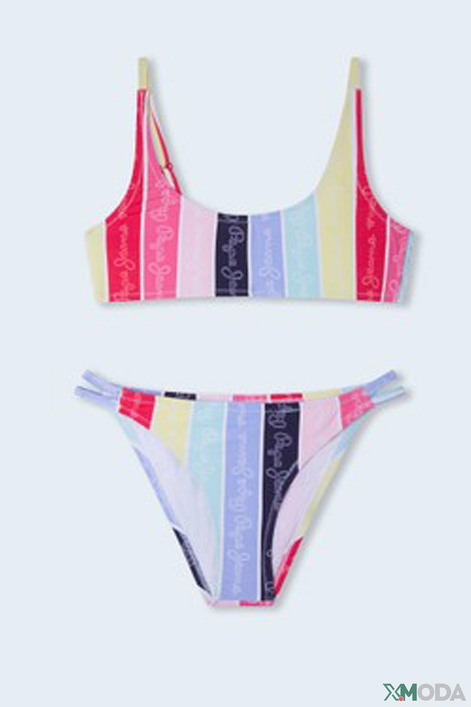 Pepe Jeans London купальник полосатый