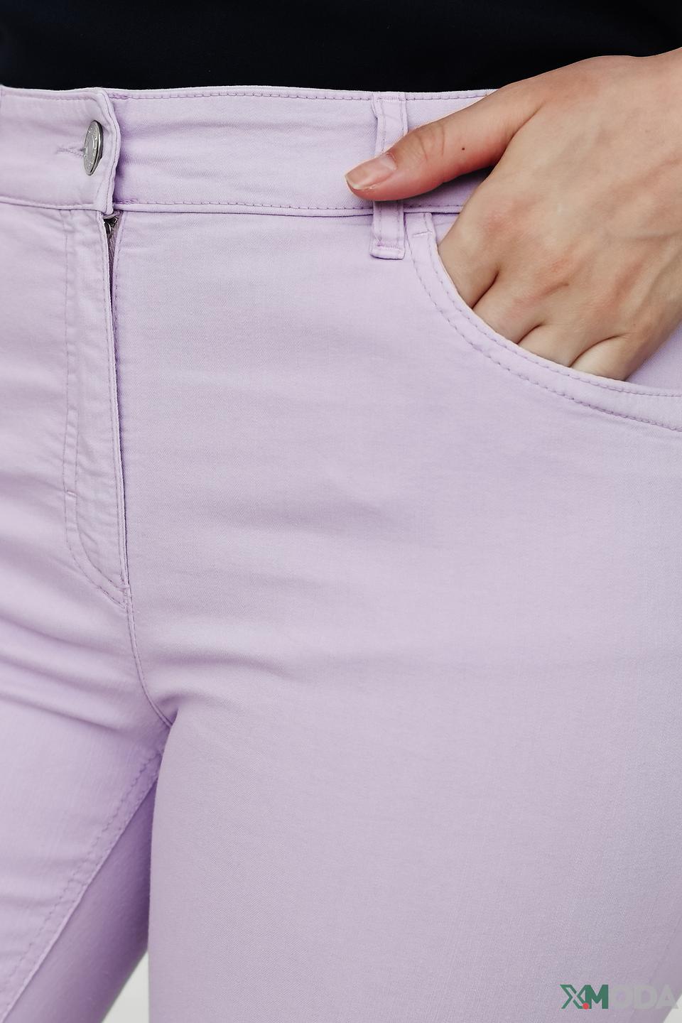 Джинсы Zerres лавандовые с манжетами