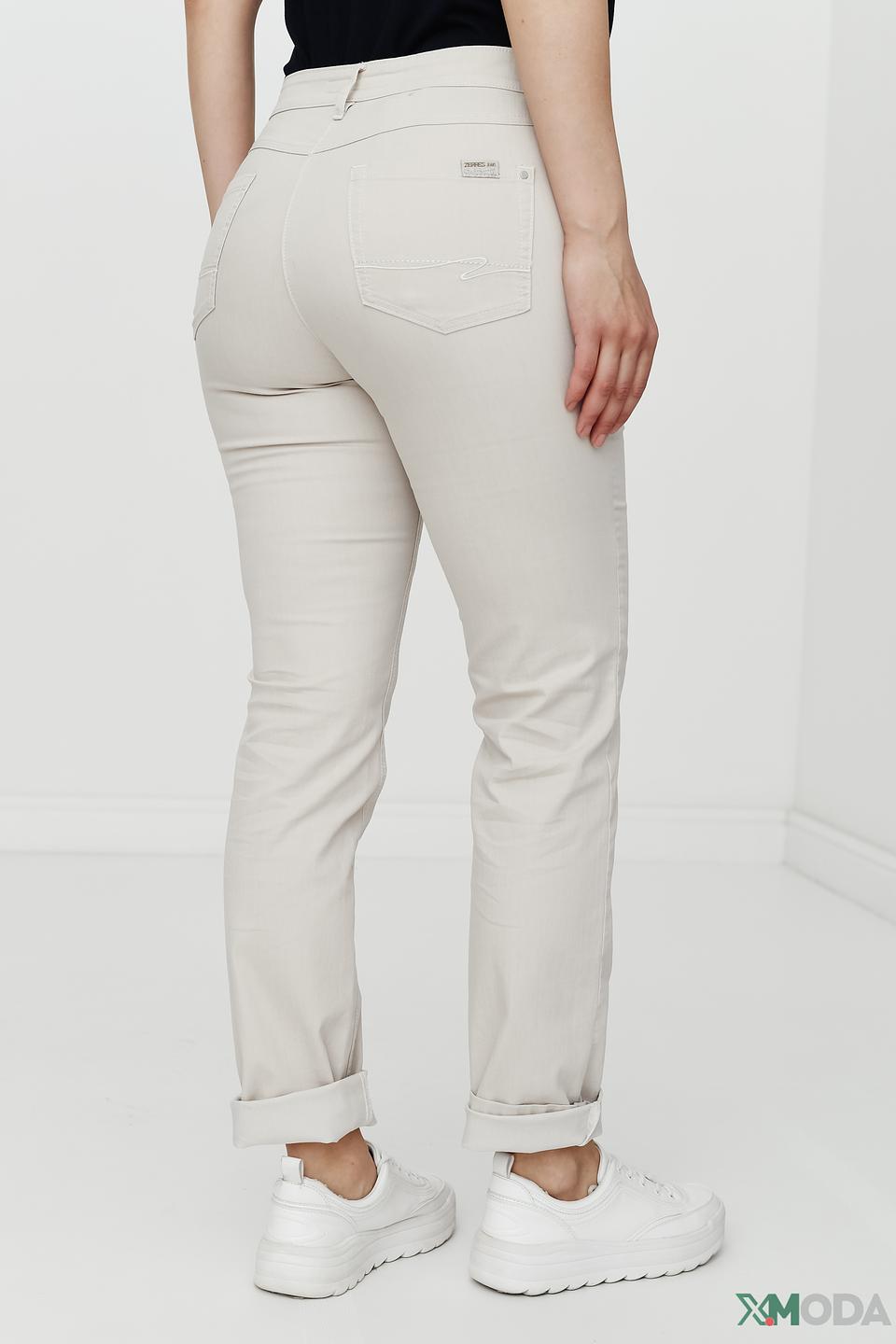 Джинсы Zerres бежевые прямые