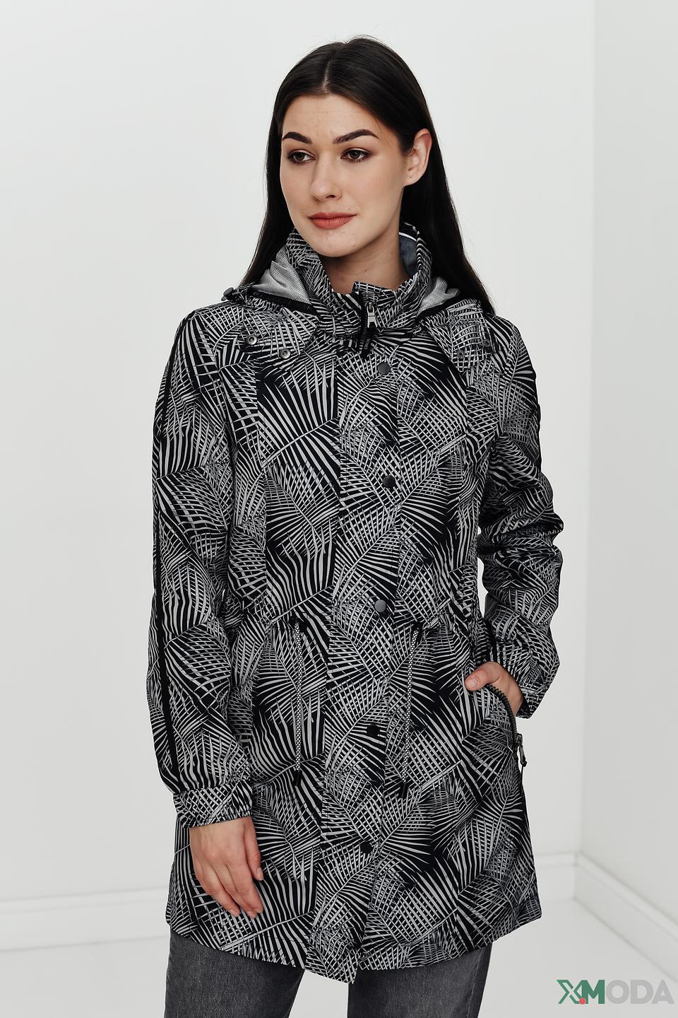 Куртка District с геометрическим принтом