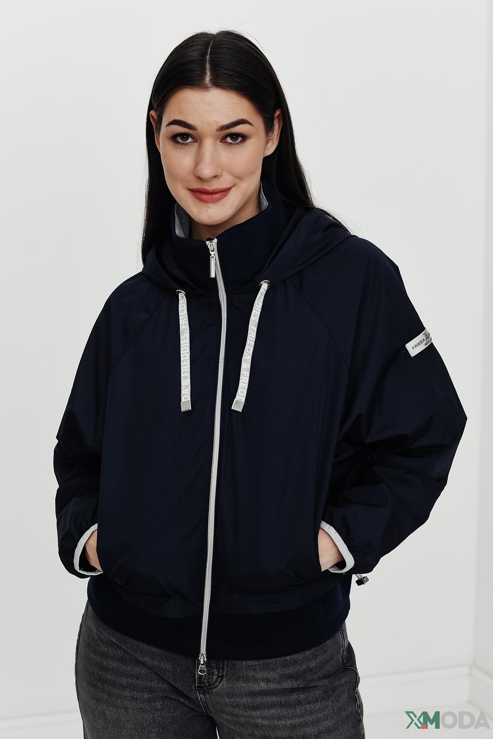 Куртка Frieda and Freddies синяя с серым