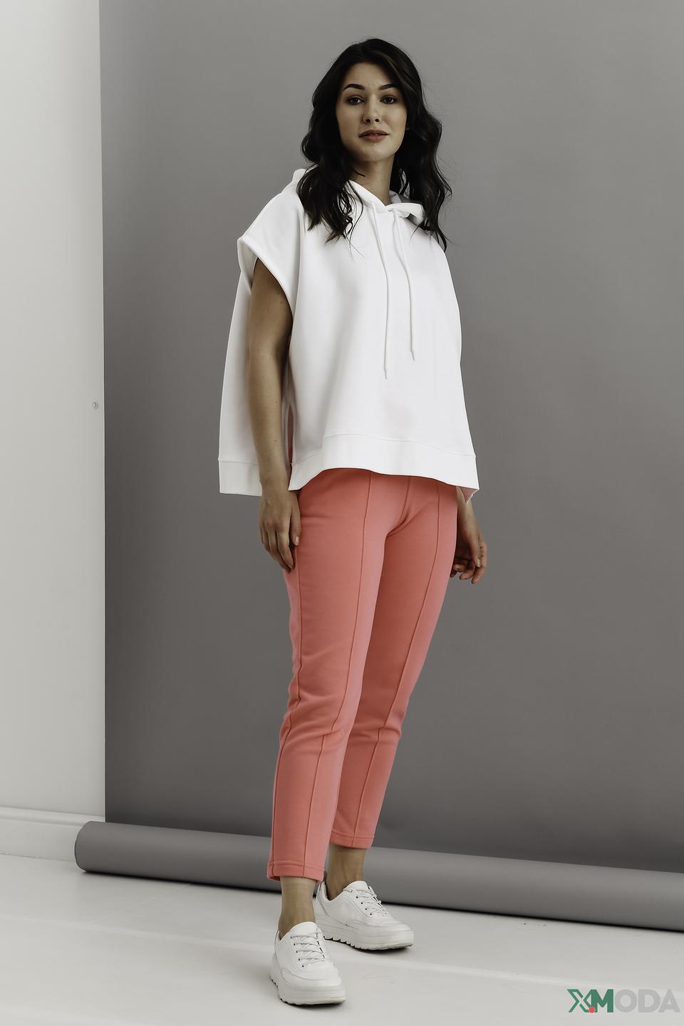 Пуловер Marc O Polo белый с капюшоном