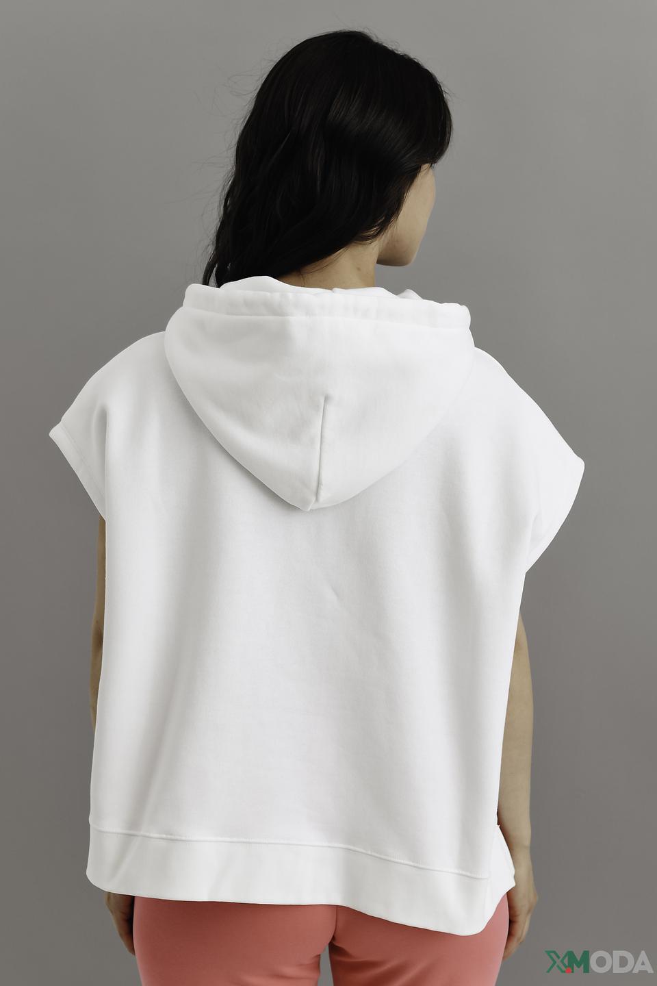 Пуловер Marc O Polo белый с капюшоном