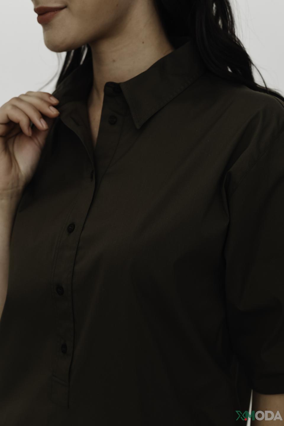 Платье рубашка Mos Mosh хаки